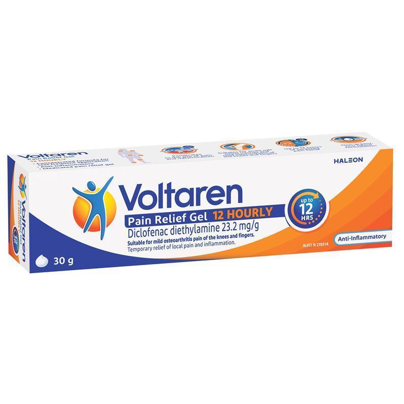 Voltaren Pain Relief Gel 12 Hourly 30g