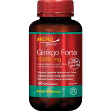 Microgenics Ginkgo Forte 12000mg OAD 100 Capsules