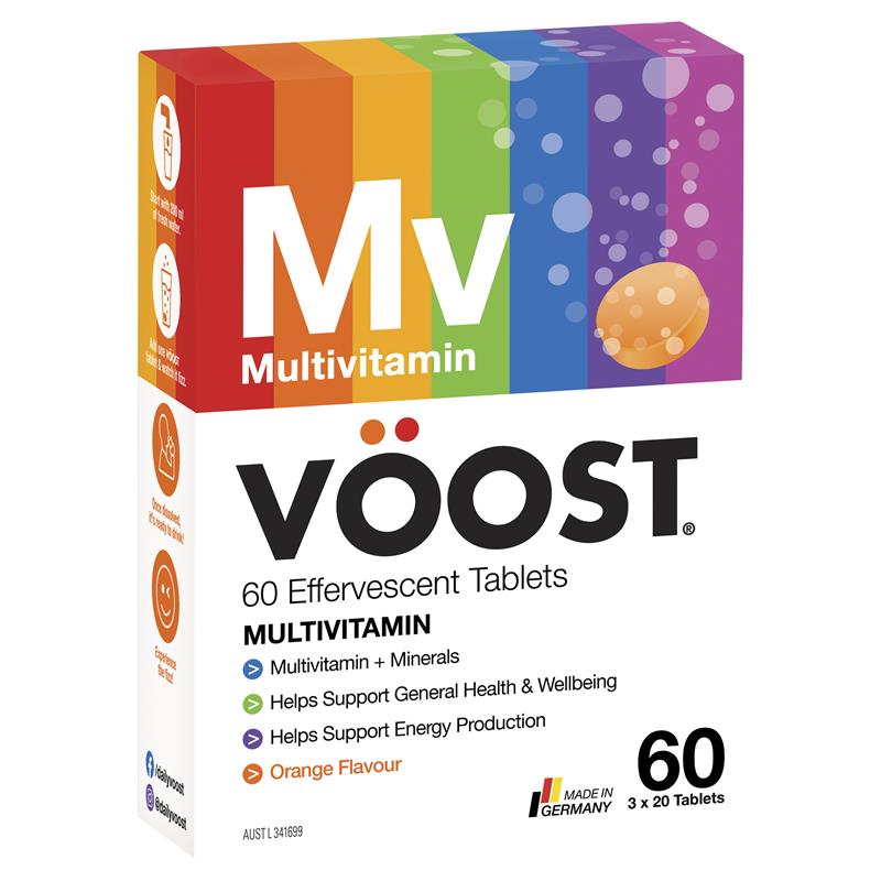 Voost Multivitamin Effervescent 60 Pack Exclusive Size - GimmeNow