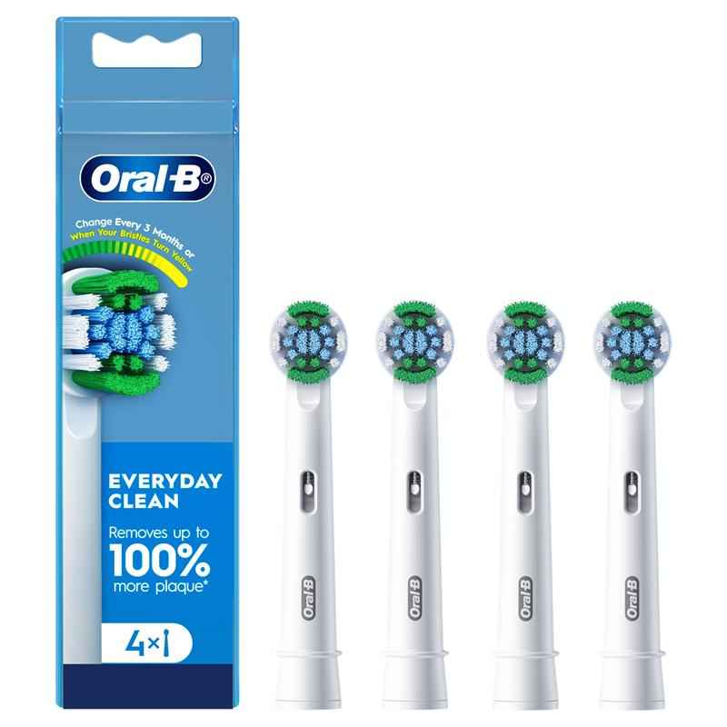 Oral B Power Toothbrush Everyday Clean Refills 4 Pack