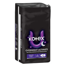 U by Kotex Extra Overnight Ultimate Pads with Wings 6 Pack