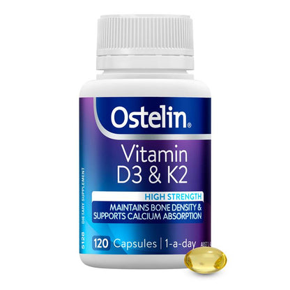 Ostelin Vitamin D3 & K2 120 Capsules Exclusive Size