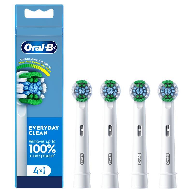 Oral B Power Toothbrush Everyday Clean Refills 4 Pack