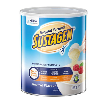 Sustagen Hospital Formula Nutritional Supplement Neutral Flavour 840g