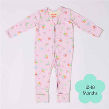 Bambi Mini Co. Wrigglesuit 12-18 Months (with Grippy Feet) Pink Festival Bloom