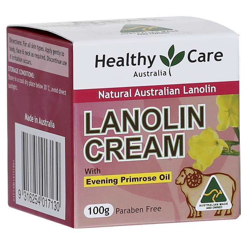 Healthy Care Lanolin Cream With Evening Primrose Oil 100g