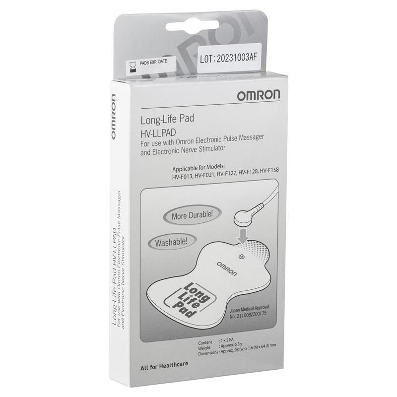 Omron TENS Replacement Electrode Long Life Pads 1 pair (2pcs)