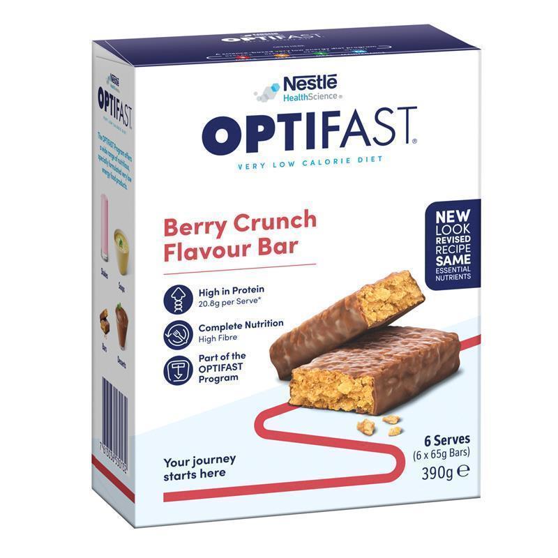 Optifast VLCD Bars Berry Crunch 6 X 65g