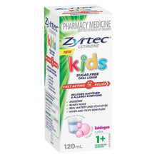 Zyrtec Kids Antihistamine Allergy & Hayfever Oral Liquid Bubblegum 120ml - GimmeNow