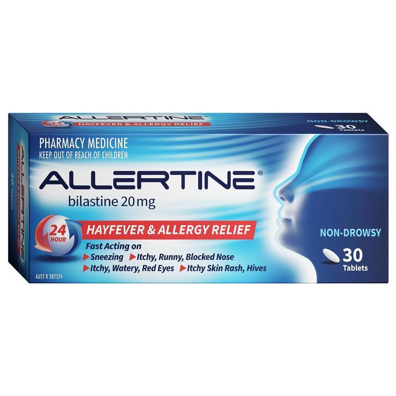 Allertine 20mg 30 Tablets - Bilastine