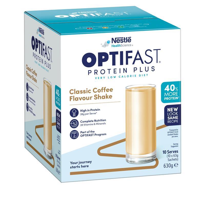 Optifast VLCD Protein Plus Shake Coffee 10 Pack 630g - GimmeNow