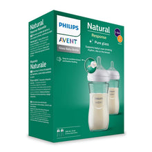 Avent Natural Response Glass Bottle 240ml 2 Pack