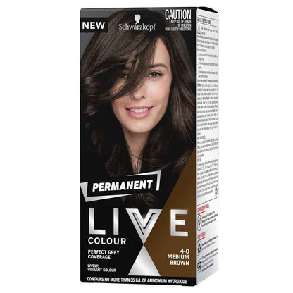 Schwarzkopf Live Colour Permanent 4.0 Medium Brown