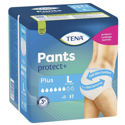 TENA Pants Plus Large 8 Pack