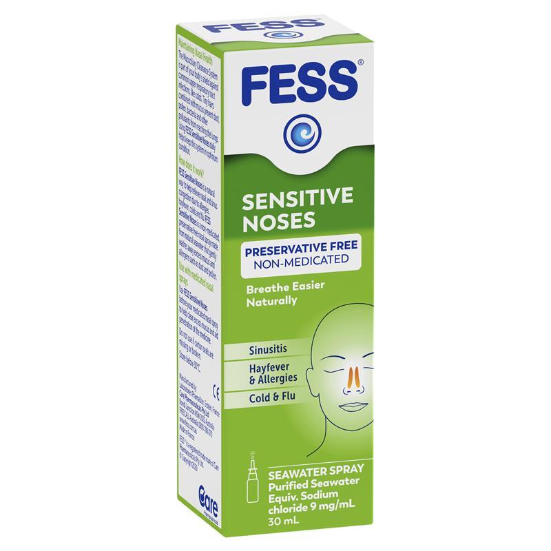 Fess Sensitive Noses Seawater Nasal Spray 30ml - GimmeNow