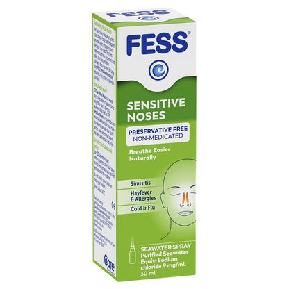 Fess Sensitive Noses Seawater Nasal Spray 30ml - GimmeNow