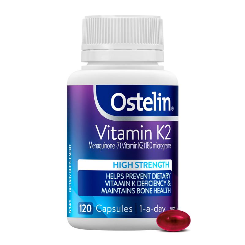 Ostelin Vitamin K2 120 Capsules CWH Exclusive Size