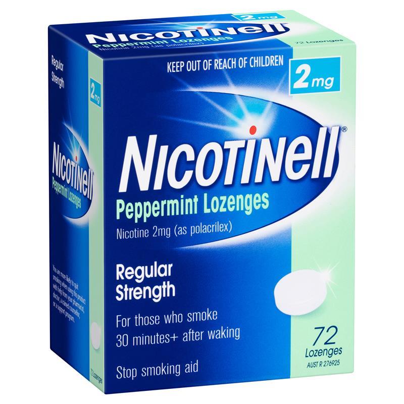Nicotinell Lozenge Peppermint 2mg 72