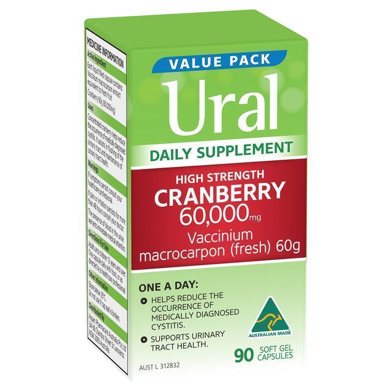 Ural High Strength Cranberry 60000mg 90 Capsules