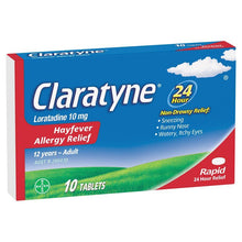 Claratyne Allergy & Hayfever Relief Antihistamine 10 Tablets