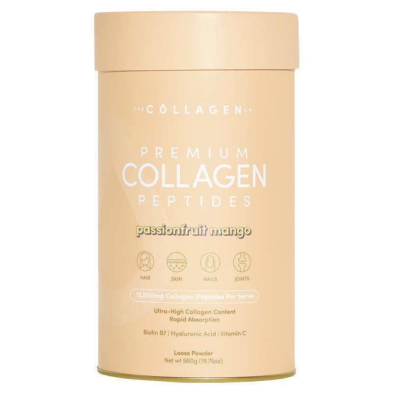 The Collagen Co Premium Collagen Peptides Passionfruit Mango 560g