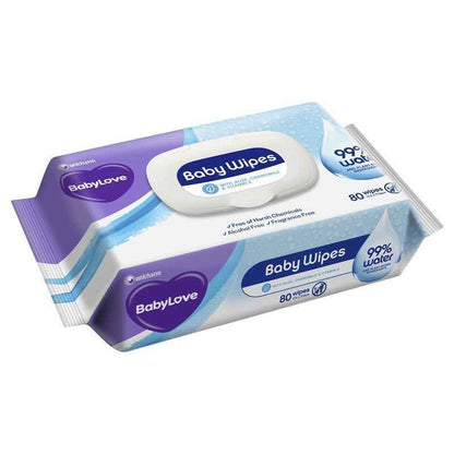 Babylove Water Wipes 80 Pack