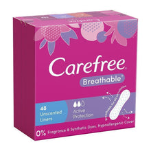 Carefree Breathable Unscented Panty Liners 48 Pack