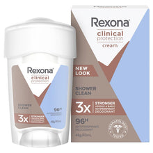 Rexona Women Clinical Protection Antiperspirant Cream Stick Shower Clean 45ml