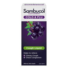 Sambucol Cold & Flu + Cough Liquid 250ml