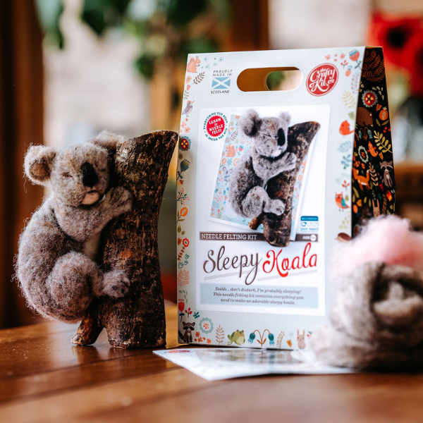 Koala Needle Felting Kit by The Crafty Kit Co Art and craft for kids Retired 10yrs+