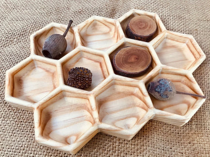 Beadiebug Large Wooden Trinket Tray Art and Craft for Kids 3yrs+