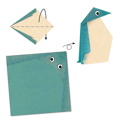 Polar Animals Origami Travel Toys by Djeco Stationary Art and craft for kids Best Seller 4yrs+