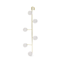 Marble and Gold Look Over the Door Vertical Hook