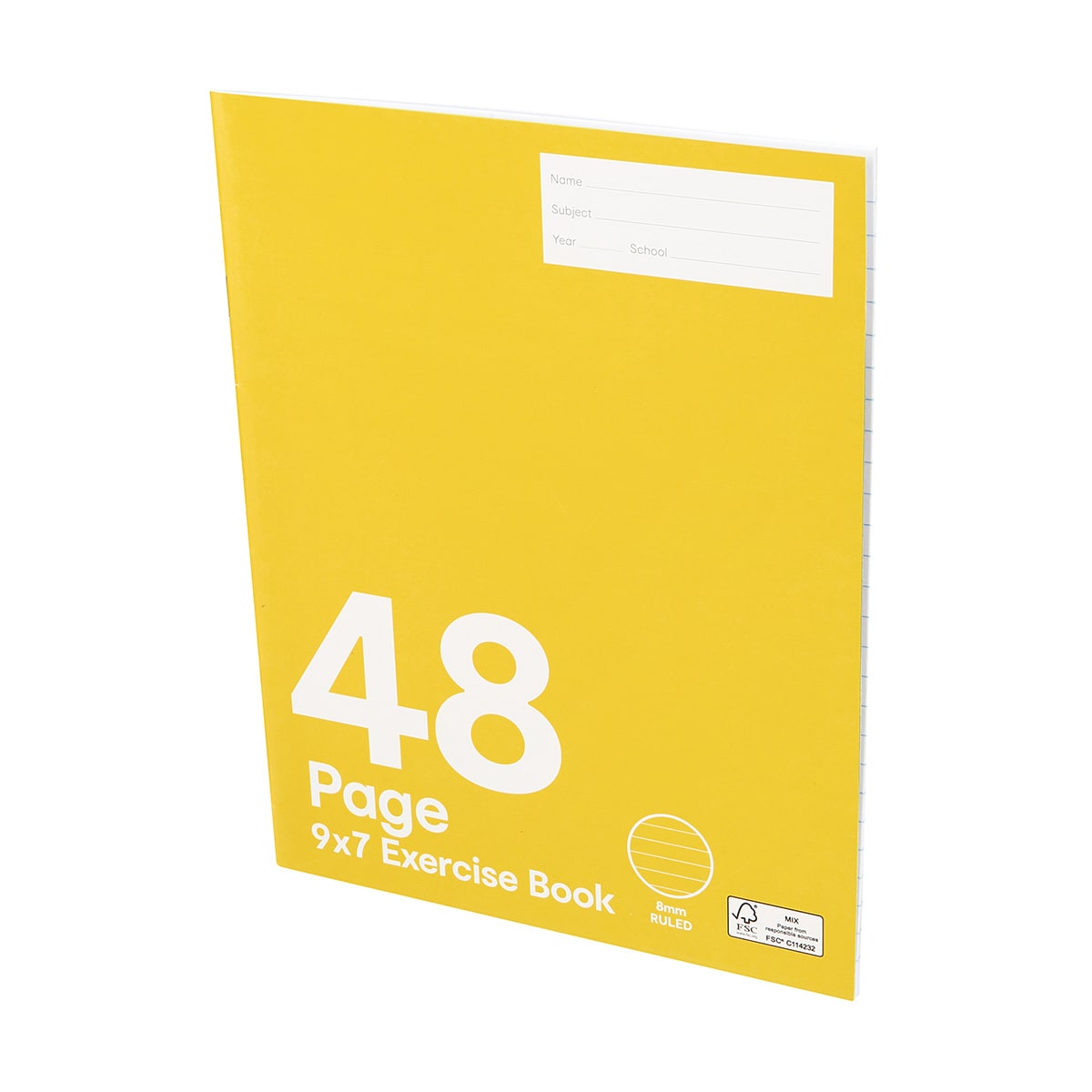 9in. x 7in. Exercise Book - 48 Pages