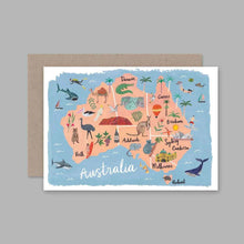 Australia Greeting Card by AHD Paper Co Travel Postcard Australia theme