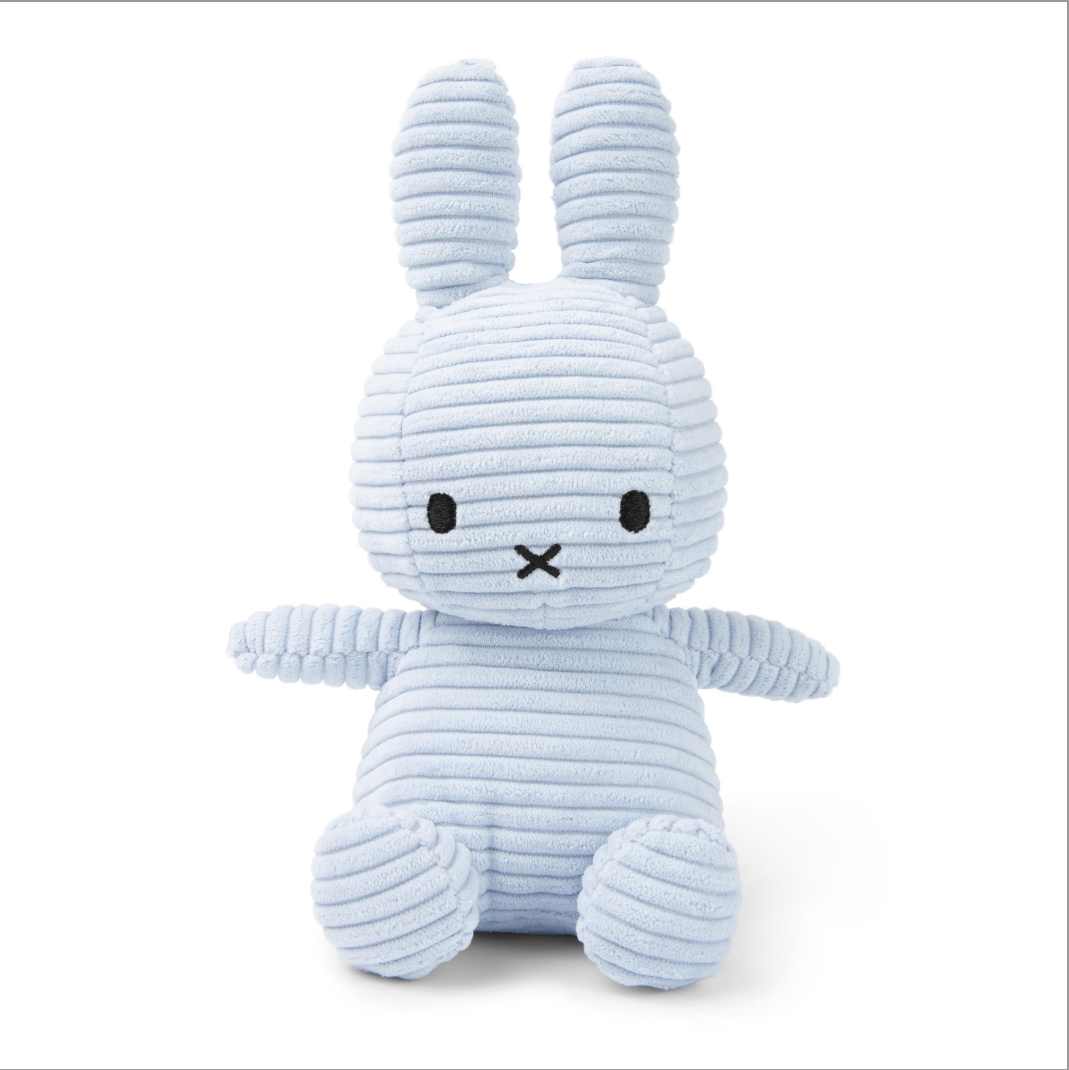 Miffy & Friends Miffy (ECO) Corduroy Ice Blue 23cm