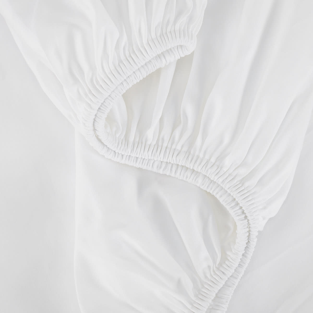 500 Thread Count Australian Grown Cotton Fitted Sheet - Double Bed, White