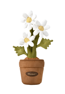 PlushWoods Daisy Plant Plush With Pot 25cm