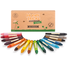 Honeysticks Beewax Crayons Jumbos 16 Pack 12mth+