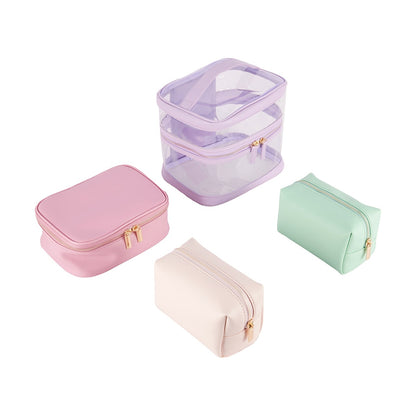 OXX Cosmetics 4 Piece Makeup Bag - Pastel