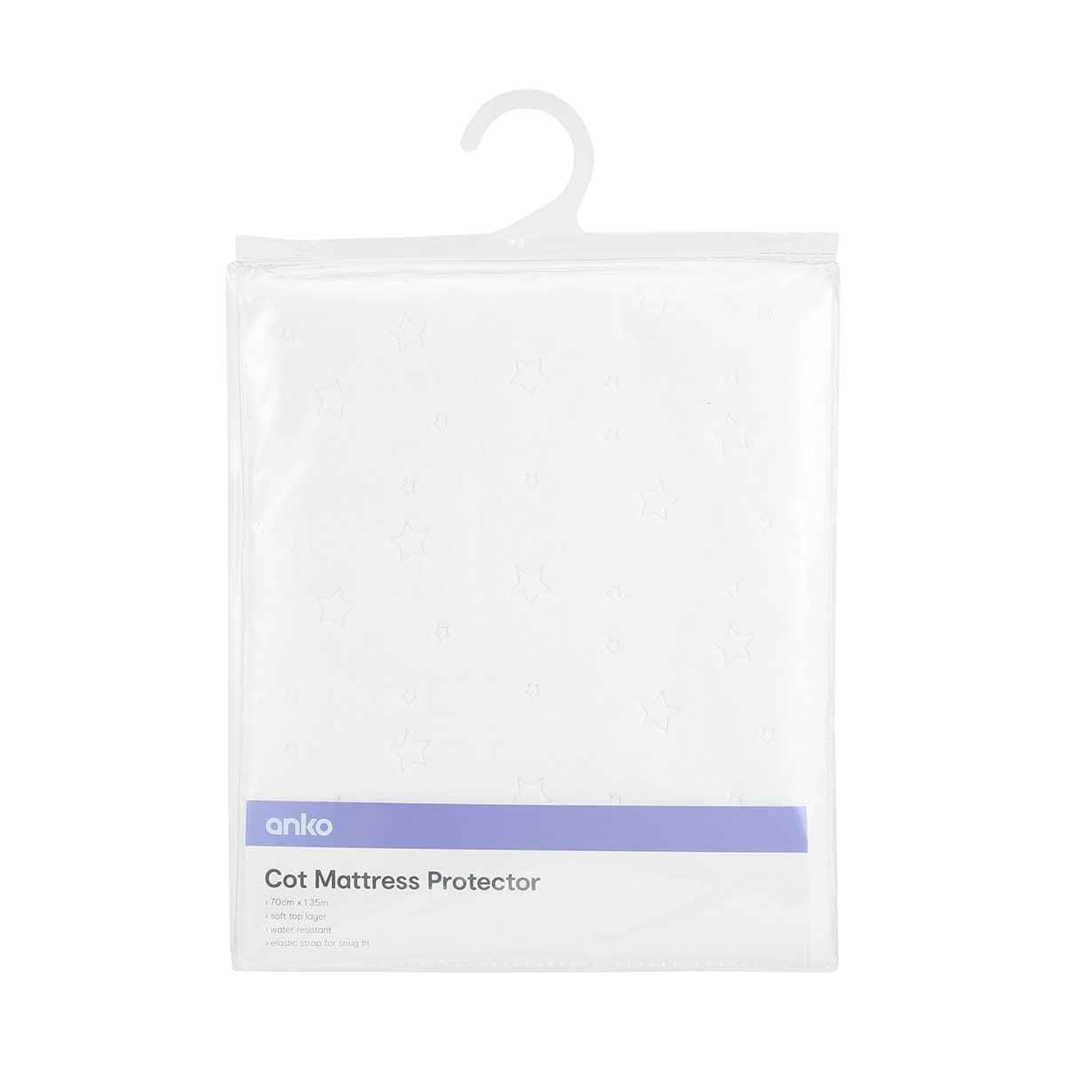 Cot Mattress Protector - White