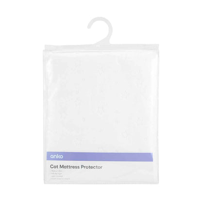 Cot Mattress Protector - White