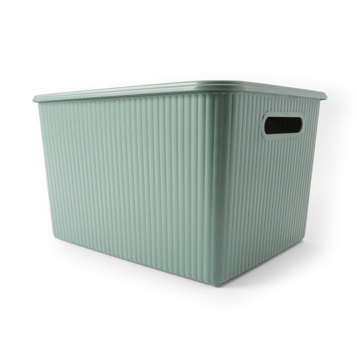 18L Ribbed Container - Green