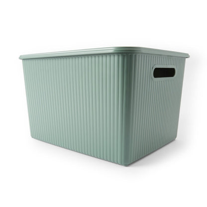 18L Ribbed Container - Green