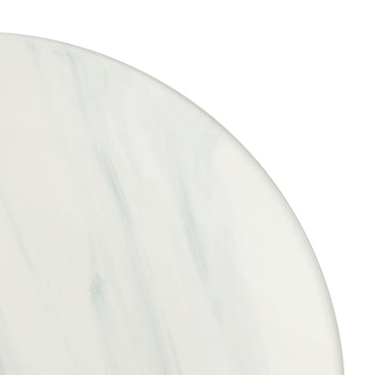 Grey Marble Look Dinner Plate
