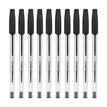 10 Pack Ballpoint Pens - Black