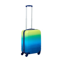 55cm Ombre Hard Case 4 Wheels - Green and Blue