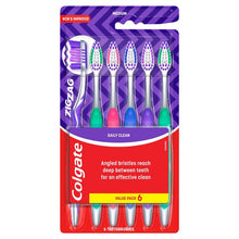 Colgate Medium ZigZag Toothbrushes - 6 Pack