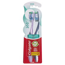 Colgate 2 Pack Medium 360 Degree Whole Mouth Clean Toothbrush