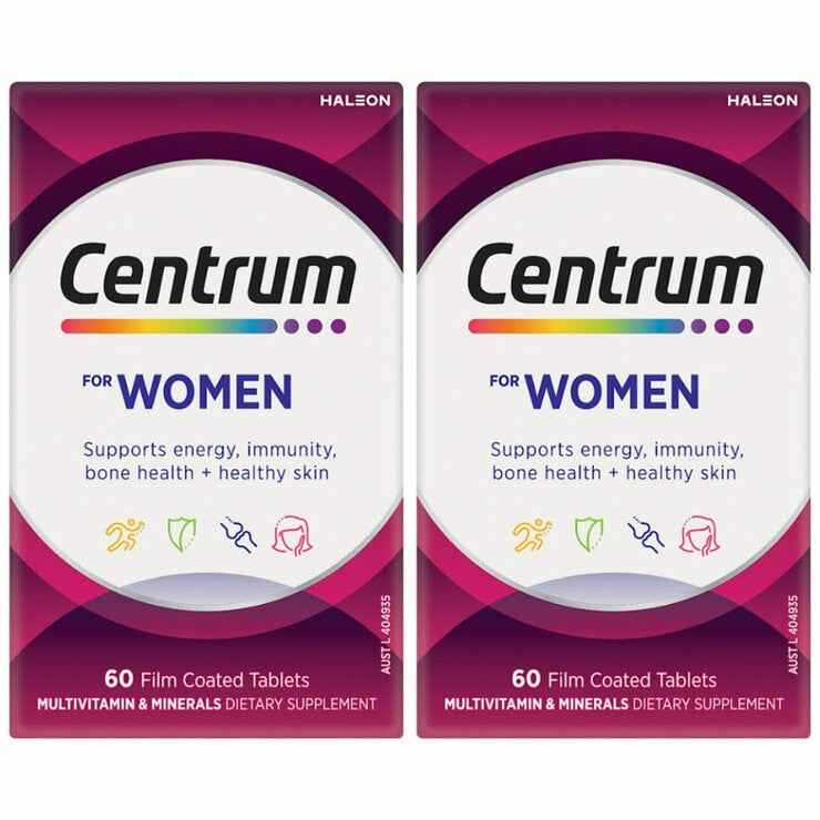Centrum Women Multivitamin 2 x 60 Tablets